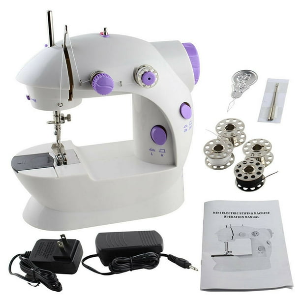 US Electric Portable Sewing Machine Desktop Home Tailor Foot Pedal 12 Stitches
